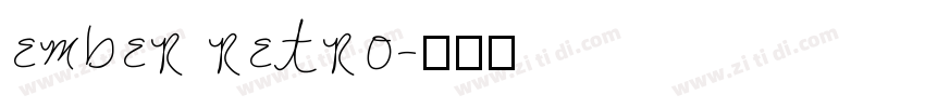 ember retro字体转换